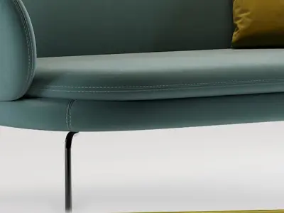 double Modern sofa 3D model