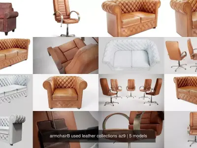 armchair used leather collections  x5 az9