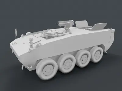 Mowag Piranha V Low-poly 3D model