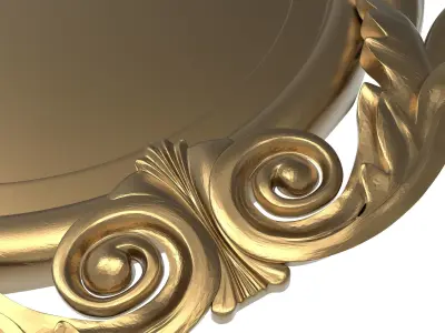Carved Picture Frame 3D model 16