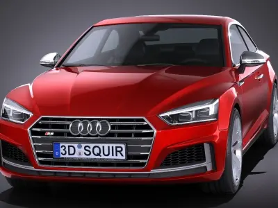 Audi S5 Coupe 2017 3D model