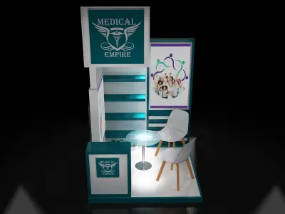 Booth Exhibition Stand a220 3D model