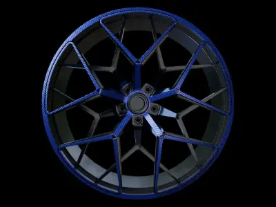 Car Wheel Pack Low-poly 3D model