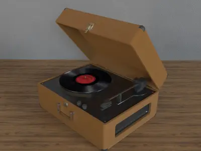 record player 3D model