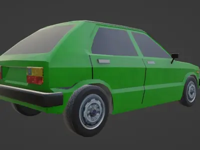 Daihatsu Charade G20 Low-poly 3D model