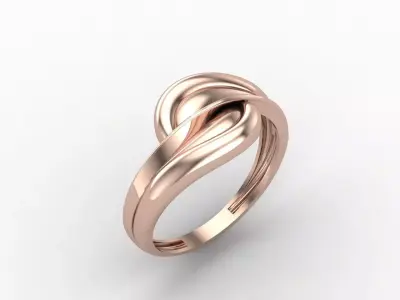 Plain Ring Women Ready STL 3DM Models Womens Rings 3D models 3D print model 12