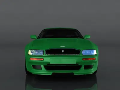 Aston Martin V8 Vantage 1998  Low-poly 3D model