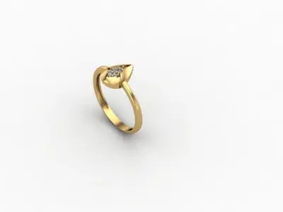 gold ring pint jewelry model 3d stl 3D print model get