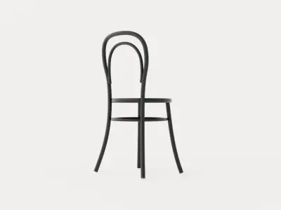 No 14 Chair - Black Grain Low-poly 3D model