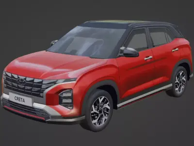 Lowpoly Hyundai Creta Low-poly 3D model