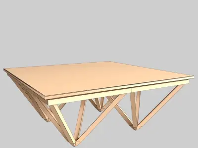 Glass Table 04 3D model