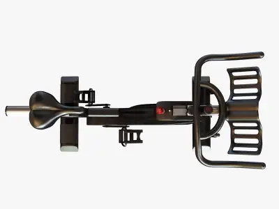 Gym stationary bicycle 3D model