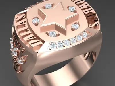 Luxury Men Rings Designs 6MR087 3D print model