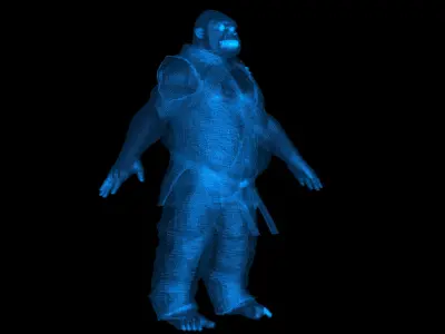 Gorilla Karateka Ape 3D model