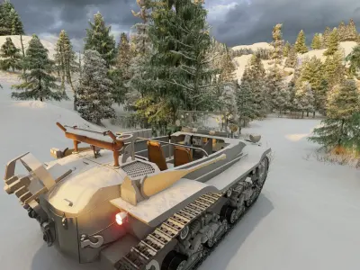 KUBELWAGEN IN THE SNOW 3D model