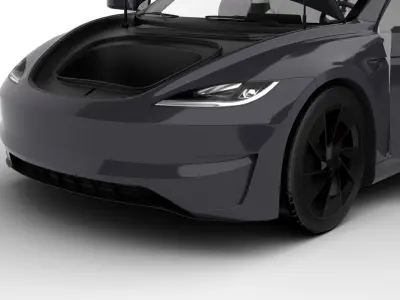 Tesla Model 3 Perfomance 2024 HQ 3d model 3D model