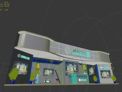 Booth - Area - 15X10-3DMAX2009-01 3D model