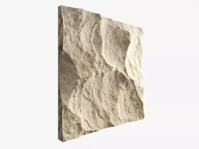 141-RockPanel stone wall texture 3D model