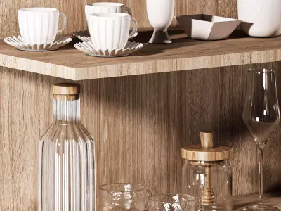 Kitchen tableware-H40-zara set 3D model