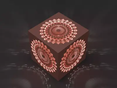 Mandala Ornament Box 3D model