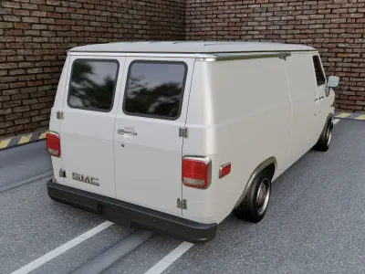 GMC Vandura 1983 Low-poly 3D model