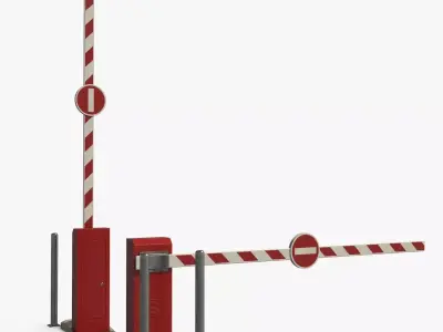 Security Barrier Low-poly 3D model