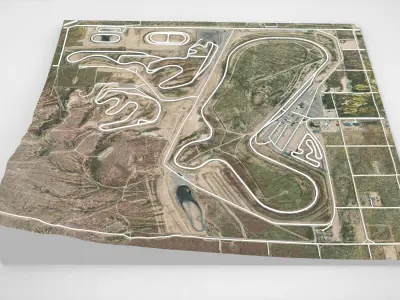 Willow Springs International Motorsports Park Rosamond USA 3D model