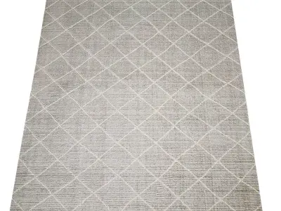 REINA DIAMOND HANDWOVEN WOOL RUG Low poly Low-poly 3D model