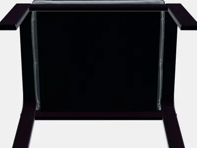 POANG Footstool 31 Low-poly 3D model