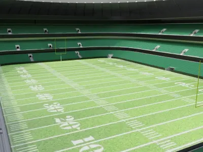 Nfl American Stadium Low-poly 3D model