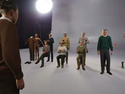 Modular Character - Asian Smart Casual Man - MG2 Low-poly 3D model