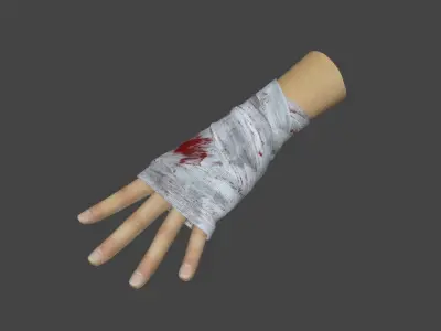 Arm Bandage Low-poly 3D model