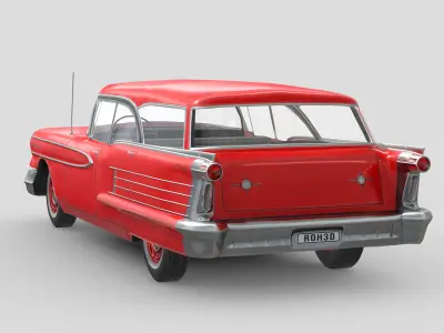 Oldsmobile Dynamic 88 Fiesta 1958 Low-poly 3D model