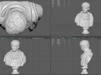 Constantine Emperor Bust 3D print model