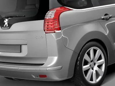 Peugeot 5008 2014 3D model