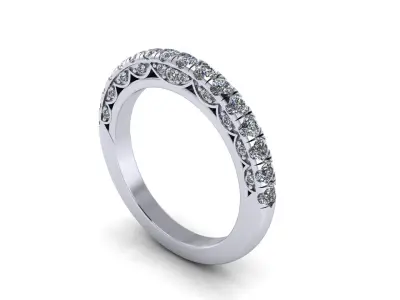 Engagemen Ring WB 3D print model