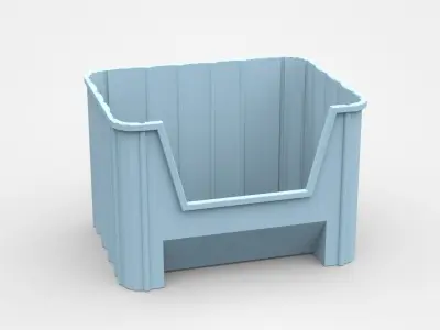Industrial Plastic Container 3D model