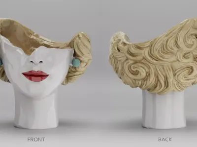 Vintage Showpiece Decor 1930s 3D model 3D model