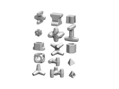 Anti coastal erosion concrete structures  3D print model