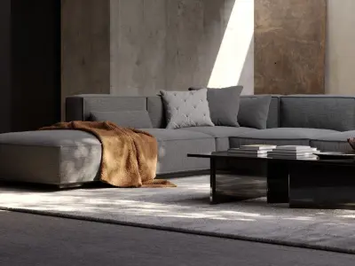 Virtual Location 001 - Cinema 4D Corona scene 3D model