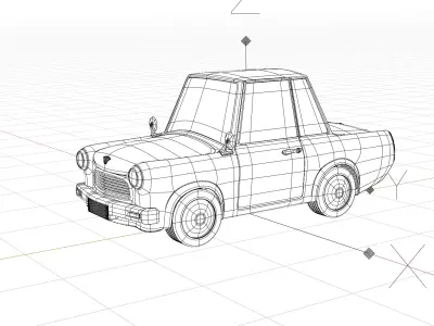 Car model Low-poly 3D model Low-poly