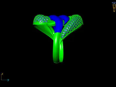 Women Ring 3D print model 10
