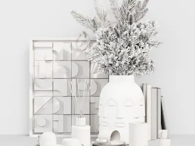 decorative set06 Low-poly 3D model