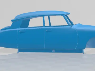 1955 Citroen DS 19 Vintage Elegance - Full Body Model 3D print model