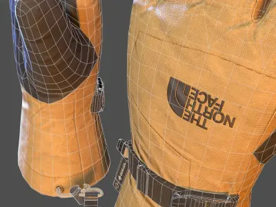  The North Face Mens Montana Glove Low-poly 3D model