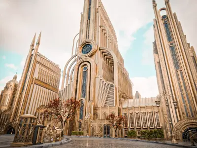 GRAND CAPITAL BUILDING SET Low-poly 3D model