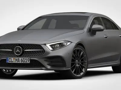 Mercedes-Benz CLS AMG Line 2019 detailed interior 3D model