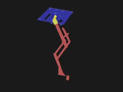 XTI PASSIVE DYNAMIC ROBOT WALKER 3D print model