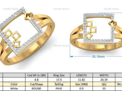 6 Rings Lot 3Dm and Stl Files 3D print model