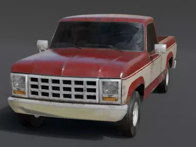 Classic Pickup Truck 1980 3D model
